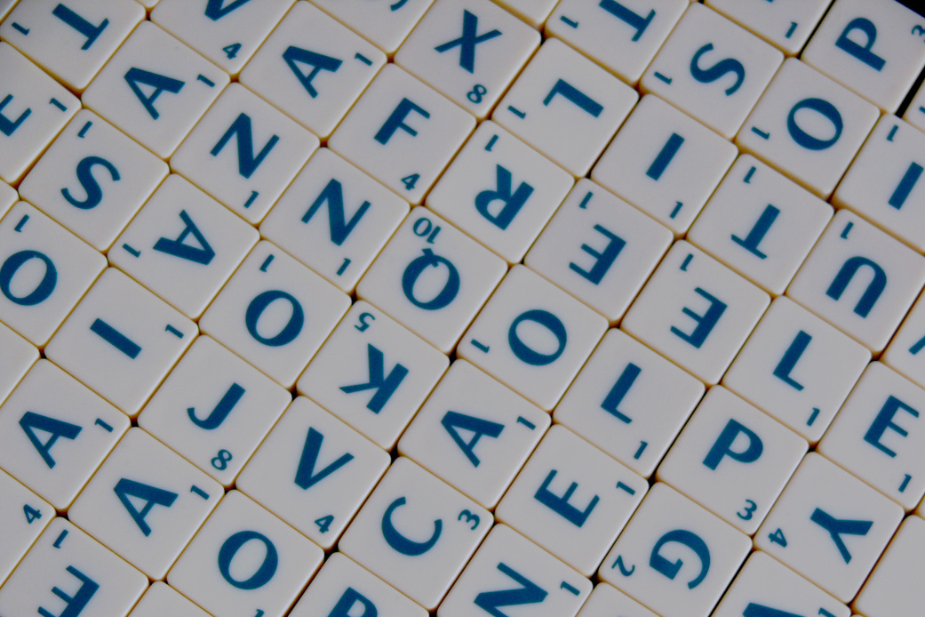 Scrabble Tiles Flatlay